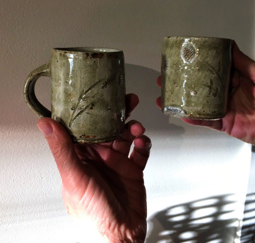 Two mugs olive by John James