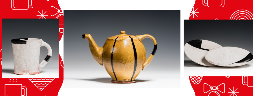 Daniel Garretson Teapot Mug and Plates