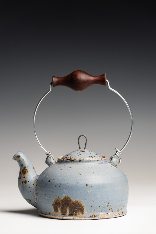 teapot stone and iron with Jarrah handle